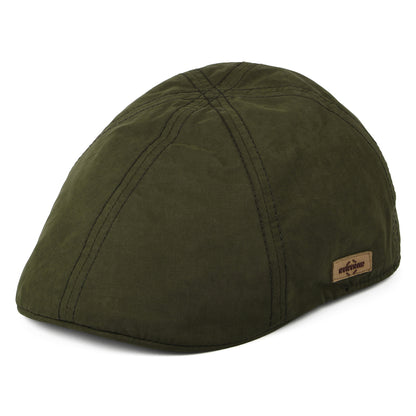 Gorra plana Ornitorrinco de algodón encerado de Stetson - Verde Oliva