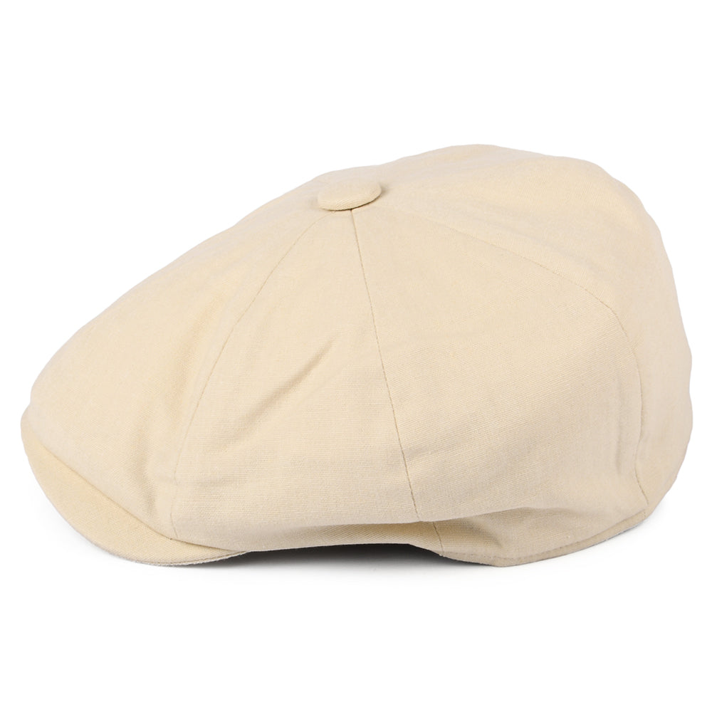 Gorra Newsboy 8 Piece de algodón y lino de Christys - Suero De Leche