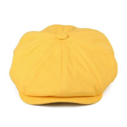 Gorra Newsboy 8 Piece de algodón de Christys - Amarillo