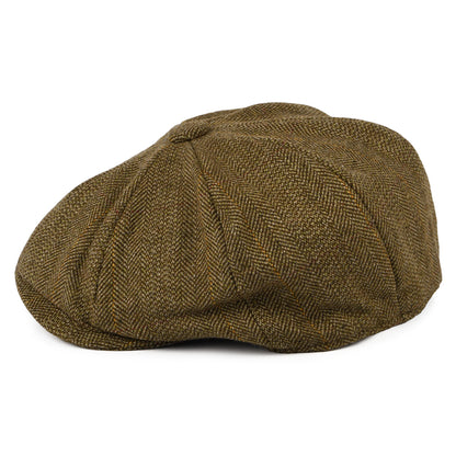 Gorra Newsboy 8 Piece de Lovat Teviot Tweed de Christys - Marrón