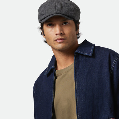 Gorra Newsboy Brood Príncipe de Gales de Brixton - Antracita