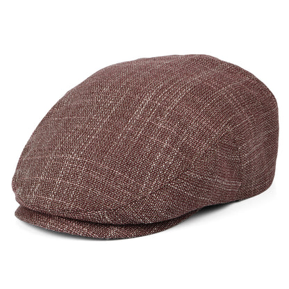 Gorra plana Kent de virgin wool-silk de Stetson - Mezcla de rojos