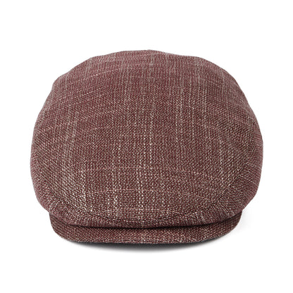 Gorra plana Kent de virgin wool-silk de Stetson - Mezcla de rojos