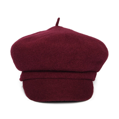 Gorra Baker Boy Vanessa de lana de Whiteley - Merlot
