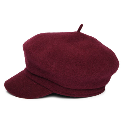 Gorra Baker Boy Vanessa de lana de Whiteley - Merlot