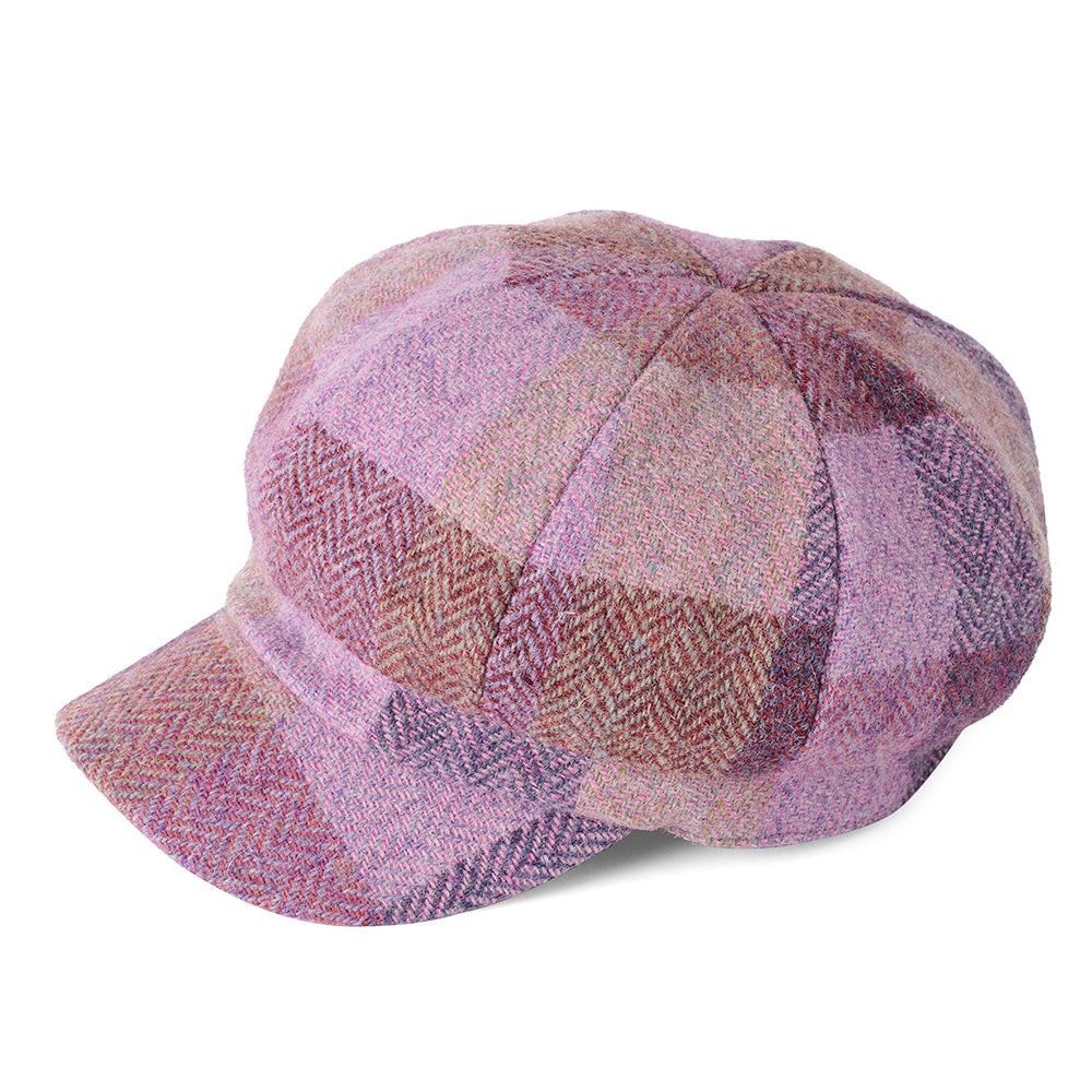 Gorra Baker Boy Gabby de Harris Tweed de Failsworth - Lavanda