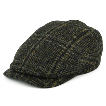 Gorra plana Finsbay con visera elongada de HARRIS TWEED de Failsworth - Bosque