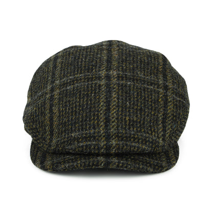 Gorra plana Finsbay con visera elongada de HARRIS TWEED de Failsworth - Bosque