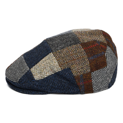 Gorra plana Cheshire de HARRIS TWEED de parches de Denton - Multicolor