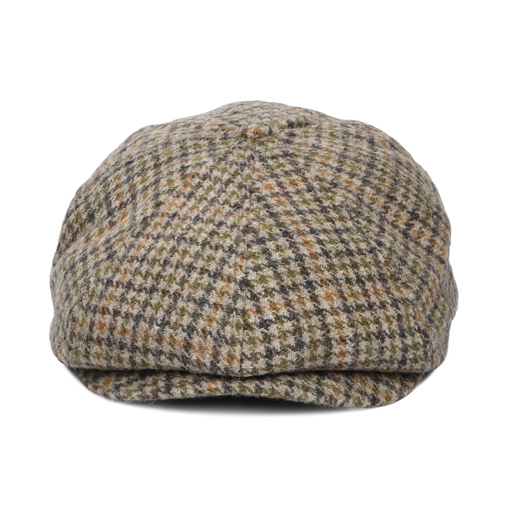 Gorra Newsboy redonda Brood pata de gallo de Brixton - Avena-Antracita