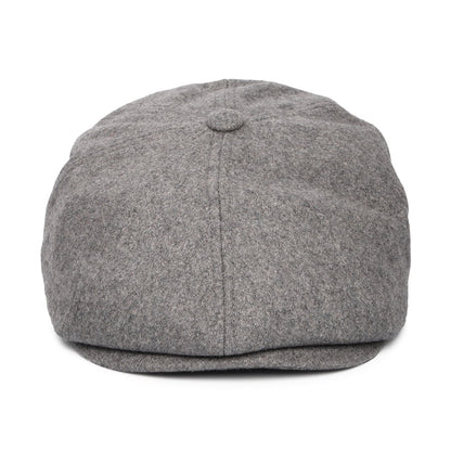 Gorra Newsboy redonda Brood de franela de Brixton - Gris Oscuro Jaspeado