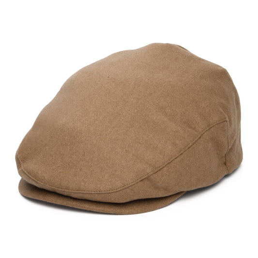 Gorra plana Hooligan de lana melton de Brixton - Camel
