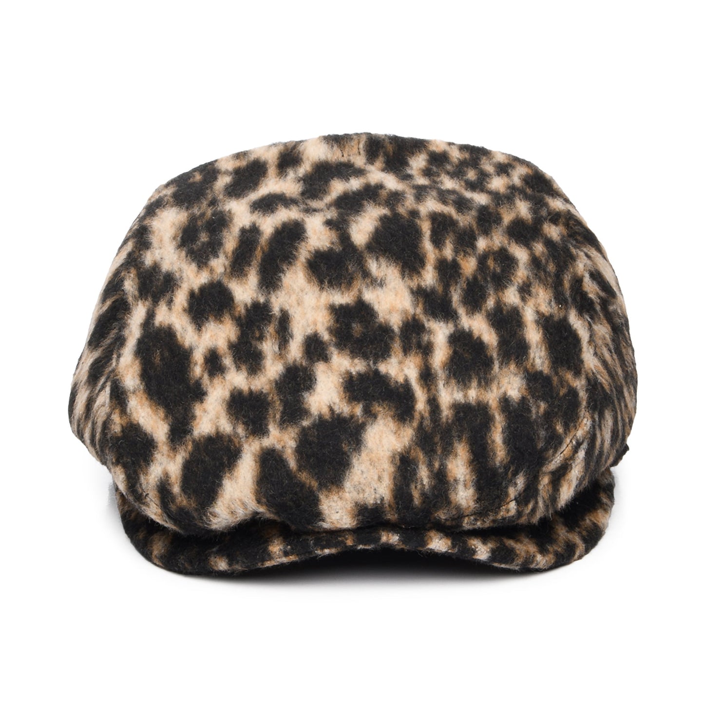 Gorra plana Systa de mezcla de lana Leopardo de Barts - Marrón