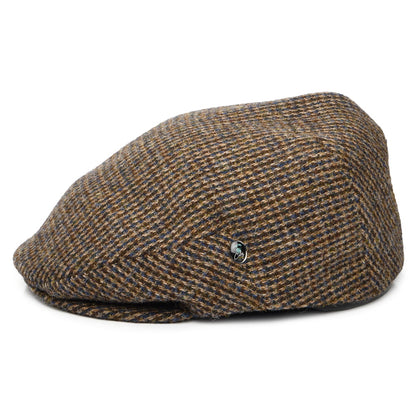 Gorra plana Royal de Harris Tweed de City Sport - Marrón-Azul
