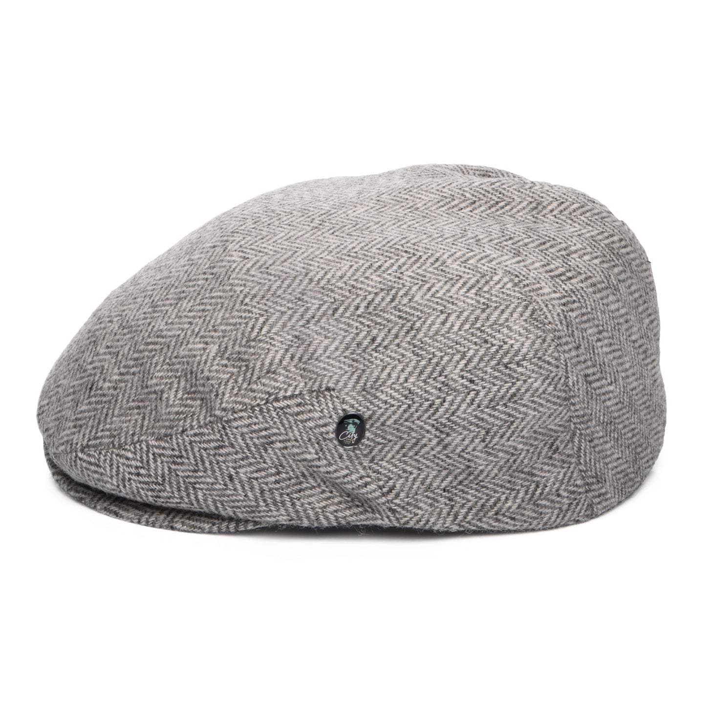 Gorra plana resistente al agua de lana merino orgánica de City Sport - Gris Claro