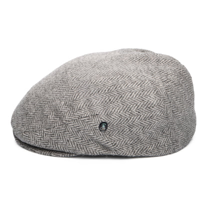 Gorra plana resistente al agua de lana merino orgánica de City Sport - Gris Claro