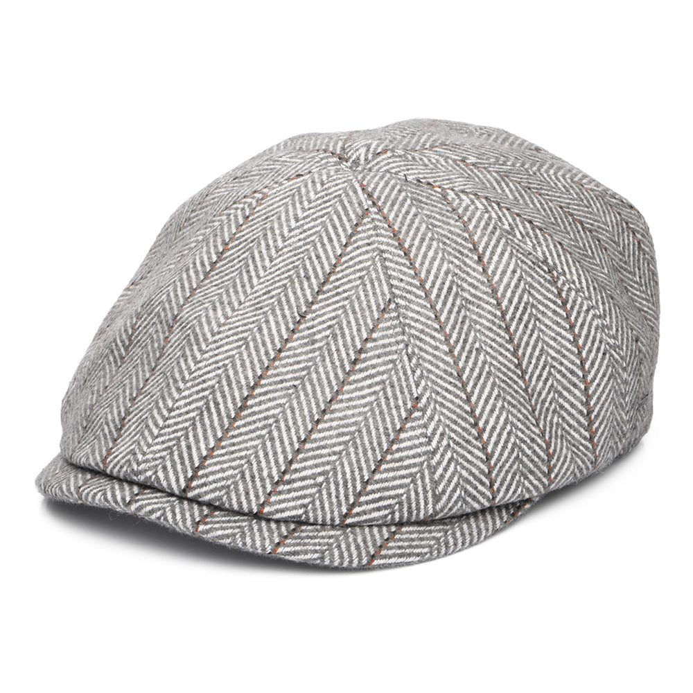 Gorra Newsboy redonda Arley diseño de espiga de Bailey - Gris