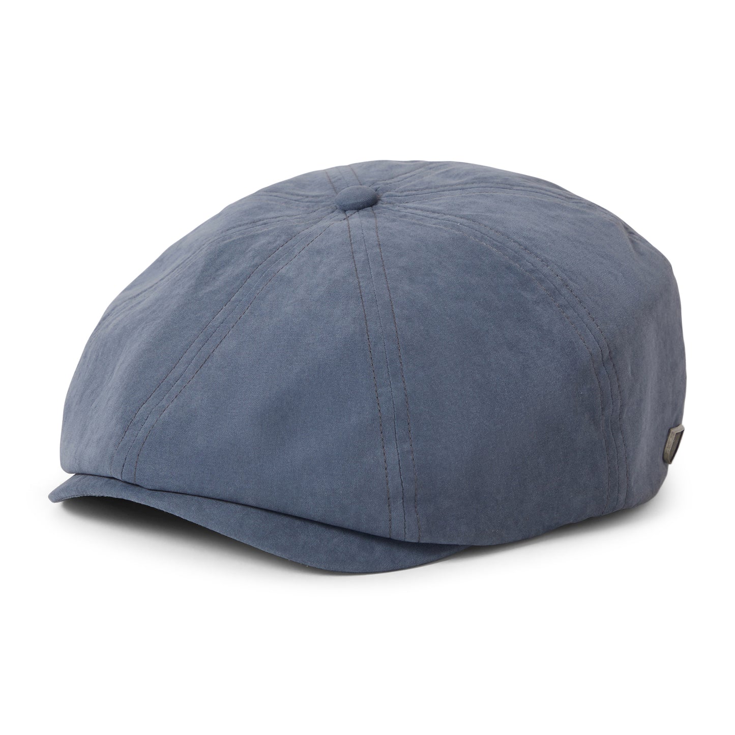 Gorra Newsboy redonda Brood de Satén de Brixton - Azul Pizarra
