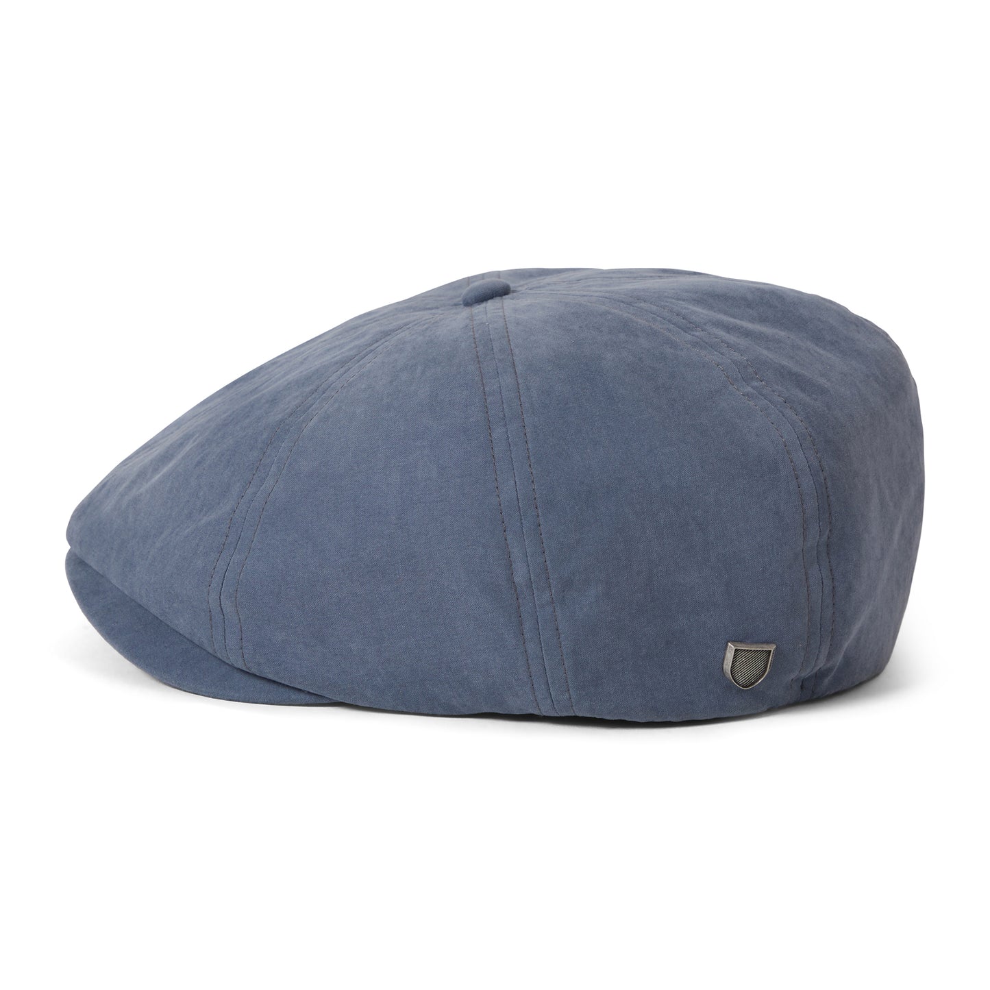 Gorra Newsboy redonda Brood de Satén de Brixton - Azul Pizarra