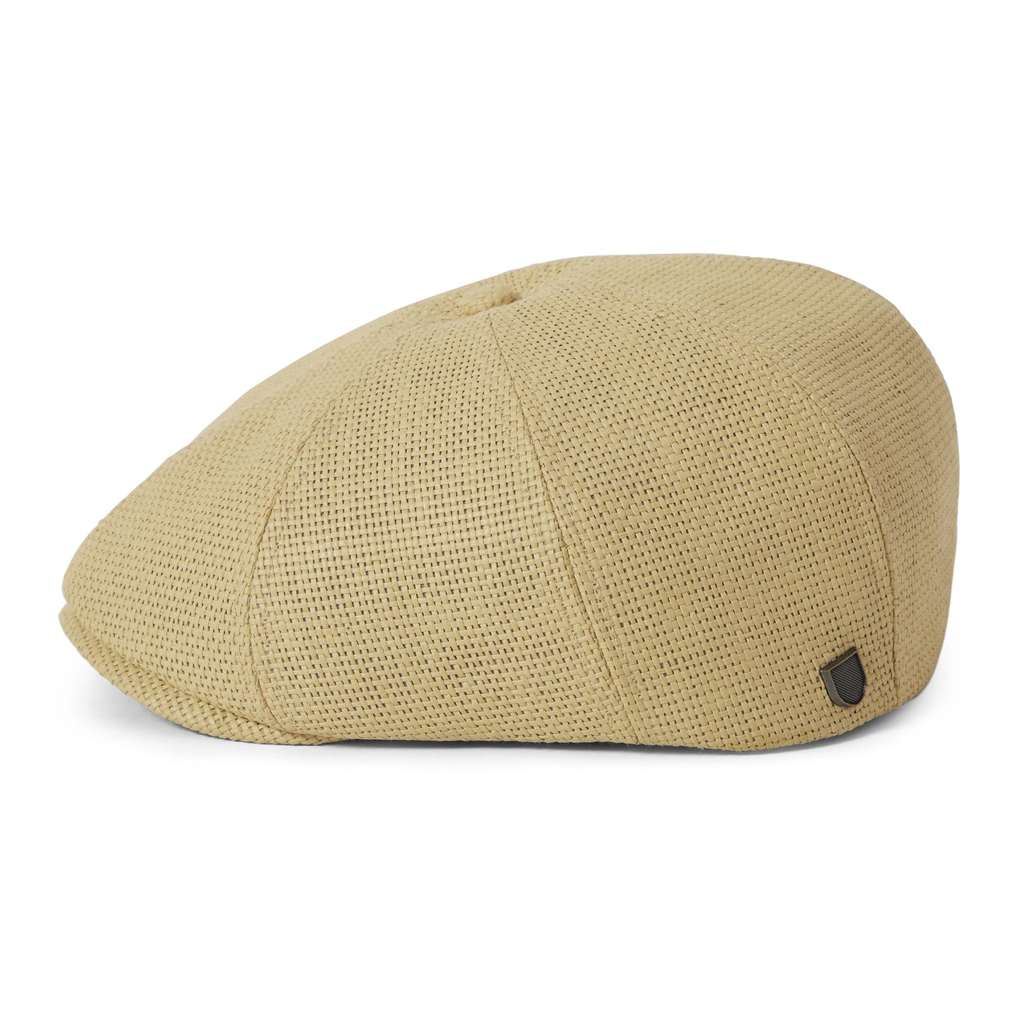 Gorra Newsboy redonda Brood ligera de paja toyo de Brixton - Natural