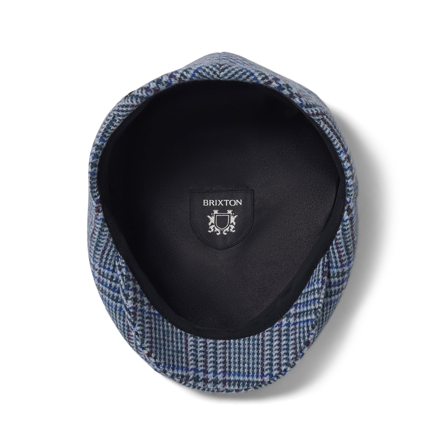 Gorra plana Hooligan ligera Príncipe de Gales de Brixton - Azul Ártico-Azul Real