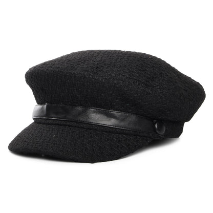 Gorra Baker Boy Donnna de bouclé de Scala - Negro