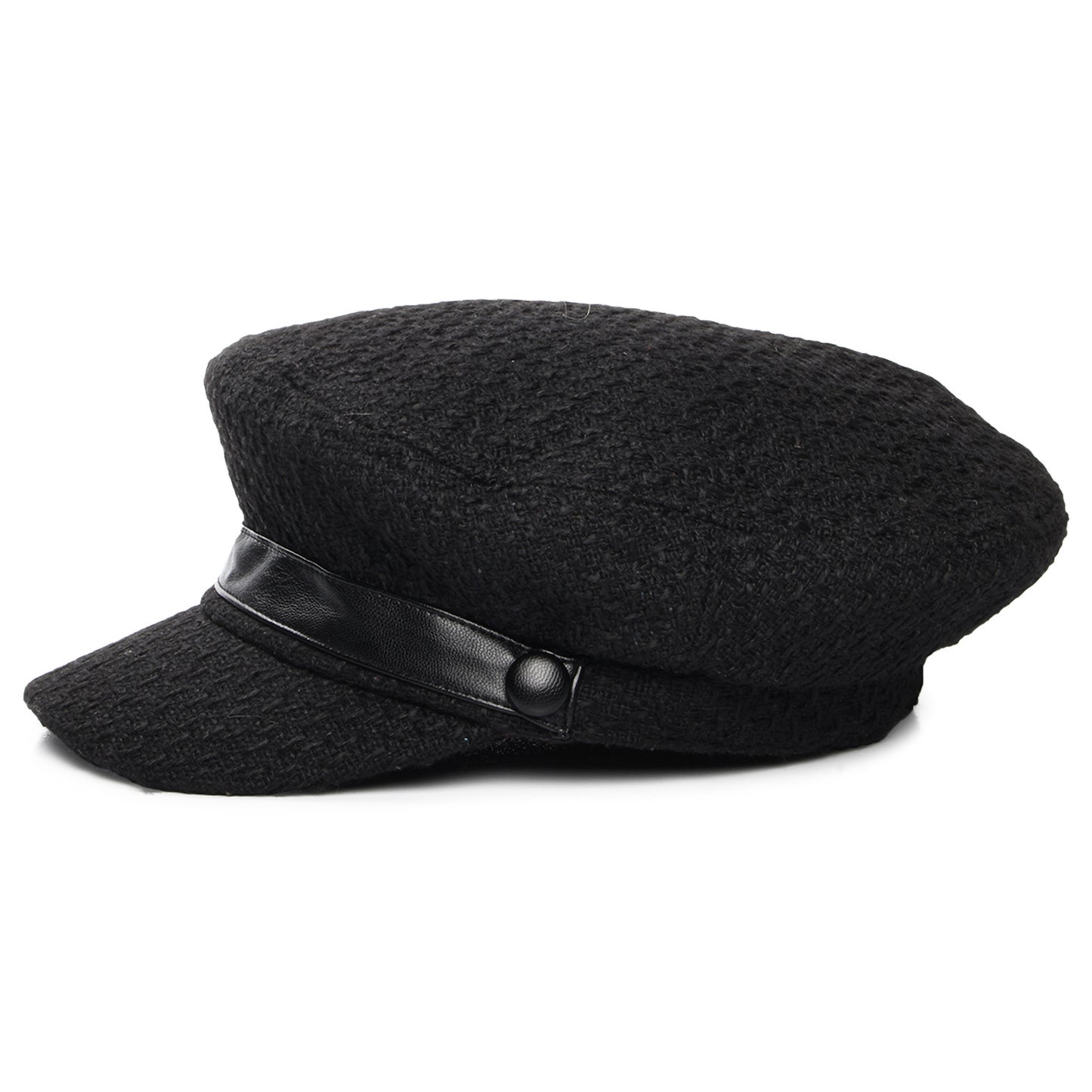 Gorra Baker Boy Donnna de bouclé de Scala - Negro