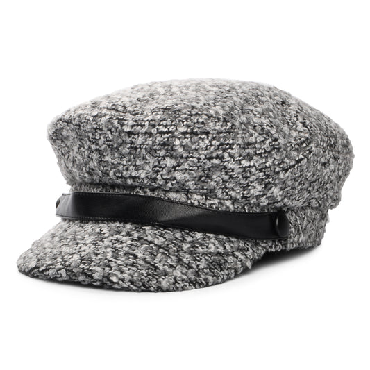 Gorra Baker Boy Donnna de bouclé de Scala - Gris