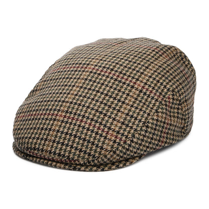 Gorra plana Norwich de Tweed de lana pata de gallo de Failsworth - Arena-Multi