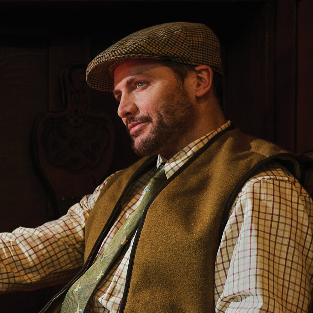 Gorra plana Norwich de Tweed de lana pata de gallo de Failsworth - Arena-Multi