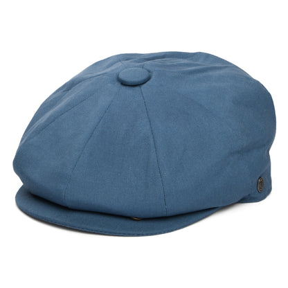 Gorra Newsboy redonda de lino de Jaxon & James - Azul Pizarra