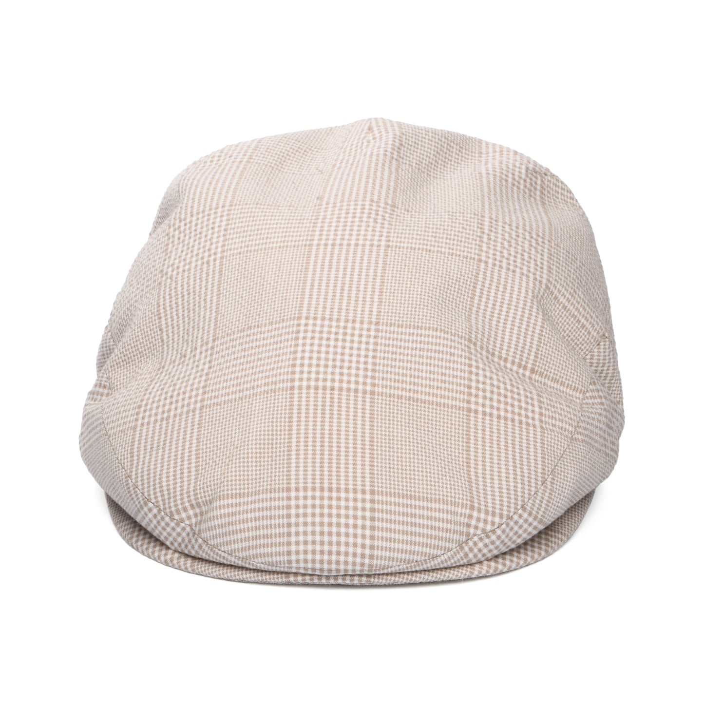 Gorra plana ligera a cuadros de City Sport - Beige Arena