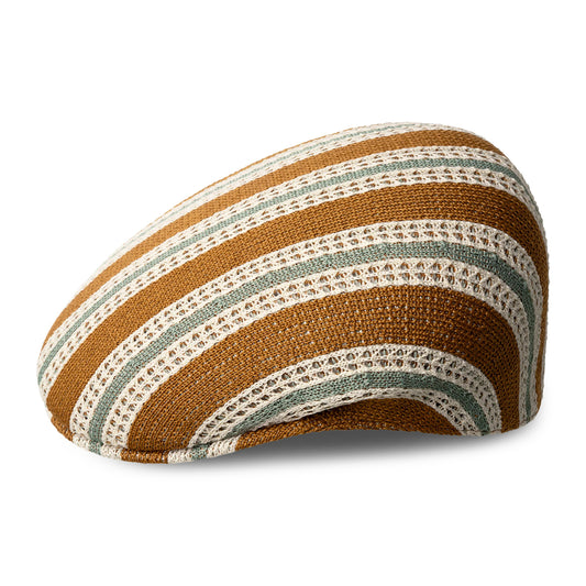 Gorra plana Resort Stripe 504 de Tropic de Kangol - Beige Arena-Crema