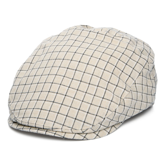 Gorra plana Liam de algodón y lino de Bailey - Beige