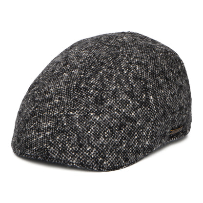 Gorra plana Ornitorrinco de Tweed Donegal de Stetson - Antracita