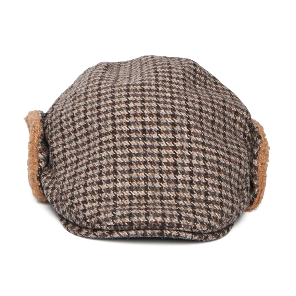Gorra plana Monzonite pata de gallo con orejeras de Barts - Marrón Oscuro