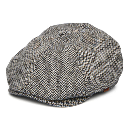 Gorra Newsboy redonda Jamaica de mezcla de lana de Barts - Gris Jaspeado