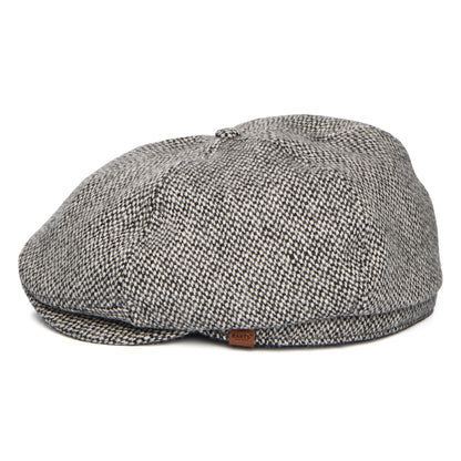 Gorra Newsboy redonda Jamaica de mezcla de lana de Barts - Gris Jaspeado
