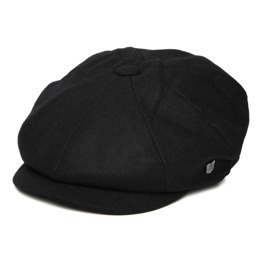 Gorra Newsboy redonda Gino de Melton Italiano de Failsworth - Negro