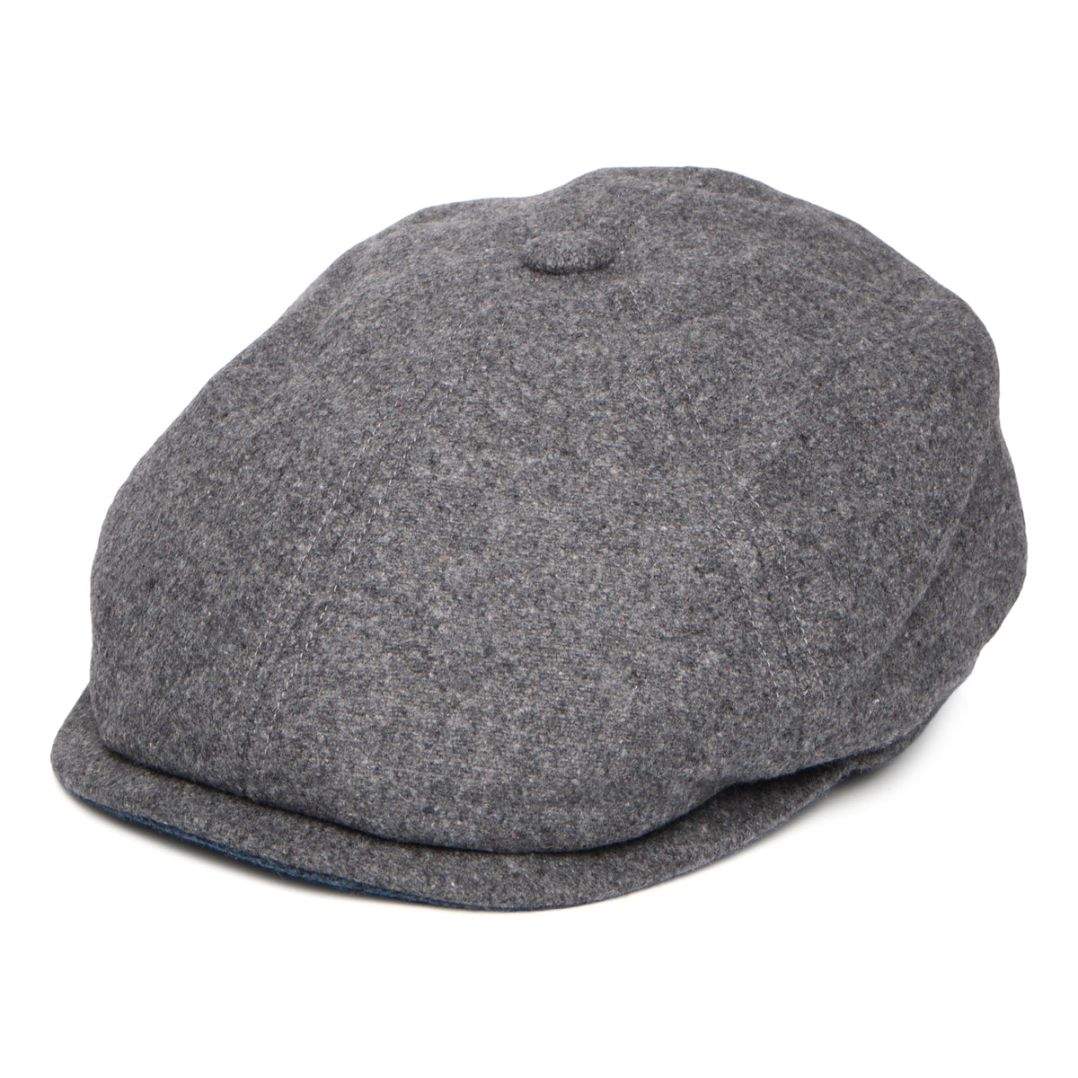 Gorra Newsboy redonda Hudson de Melton Italiano de Failsworth - Gris