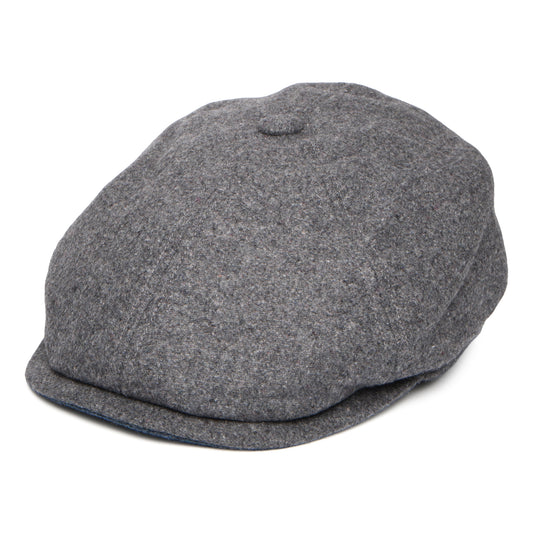 Gorra Newsboy redonda Hudson de Melton Italiano de Failsworth - Gris