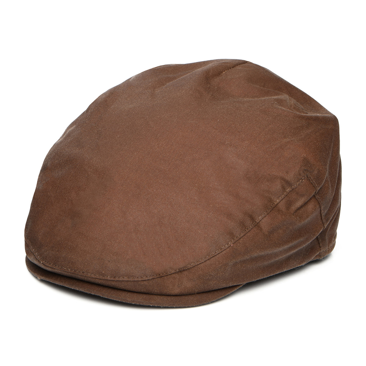 Gorra plana de algodón encerado británico de Failsworth - Café