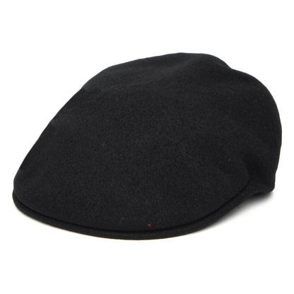 Gorra plana 504 de lana de Kangol - Negro-Dorado