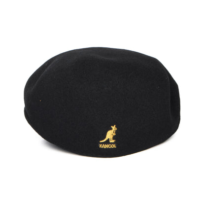 Gorra plana 504 de lana de Kangol - Negro-Dorado