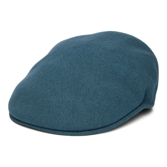 Gorra plana 504 de lana de Kangol - Verde Azulado