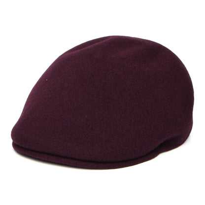 Gorra plana Seamless Wool 507 de Kangol - Vino Oscuro