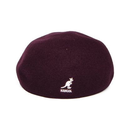 Gorra plana Seamless Wool 507 de Kangol - Vino Oscuro