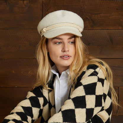 Gorra marinera Boucle de Brixton - Blanco Roto