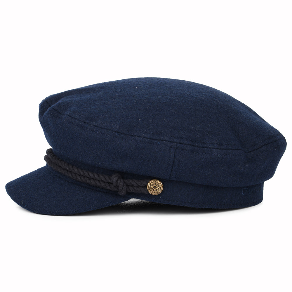 Gorra marinera de mezcla de lana de Brixton - Azul Marino Lavado
