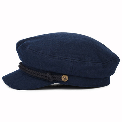 Gorra marinera de mezcla de lana de Brixton - Azul Marino Lavado